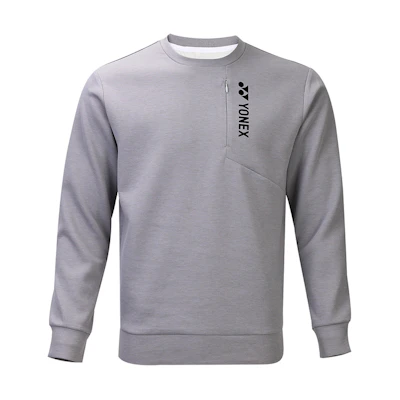 Yonex Training Series Crew Neck Sweatshirt Light Gray Long Sleeve Casual 130011BCR-606