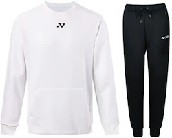 Yonex Training Series Fleece Pullover Sweatshirt & Jogger Pants Set 130051BCR-011+160171BCR-007 Yonex Training Series Fleece Pullover Sweatshirt & Jogger Pants Set 130051BCR-011+160171BCR-007