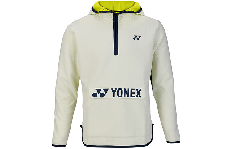 Yonex Training Series Half-Zip Hoodie Jacket White - Sportswear 150220BCR-011