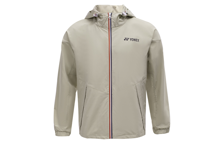 Yonex Training Series Logo Hoodie Jacket Gray Beige 150051BCR-452