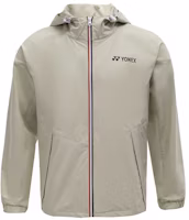 Yonex Training Series Logo Hoodie Jacket Gray Beige 150051BCR-452 Yonex Training Series Logo Hoodie Jacket Gray Beige 150051BCR-452