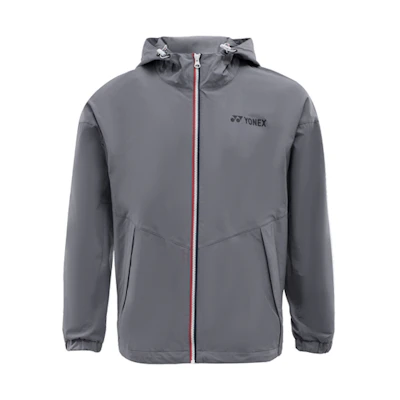 Yonex Training Series Logo Print Hoodie Jacket - Light Charcoal Gray 150051BCR-606