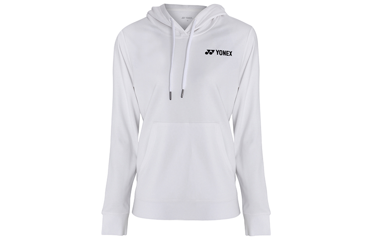 Yonex Training Series Logo Print Hoodie Unisex White 250379BCR-011