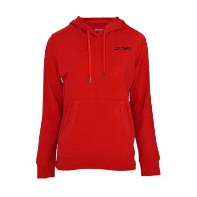 Yonex Training Series Logo Printed Sports Pullover Hoodie Unisex Red 250379BCR-639