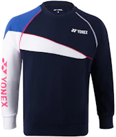 Yonex Training Series Navy Blue Long-Sleeve Crewneck Sweatshirt 130041BCR-019 Yonex Training Series Navy Blue Long-Sleeve Crewneck Sweatshirt 130041BCR-019