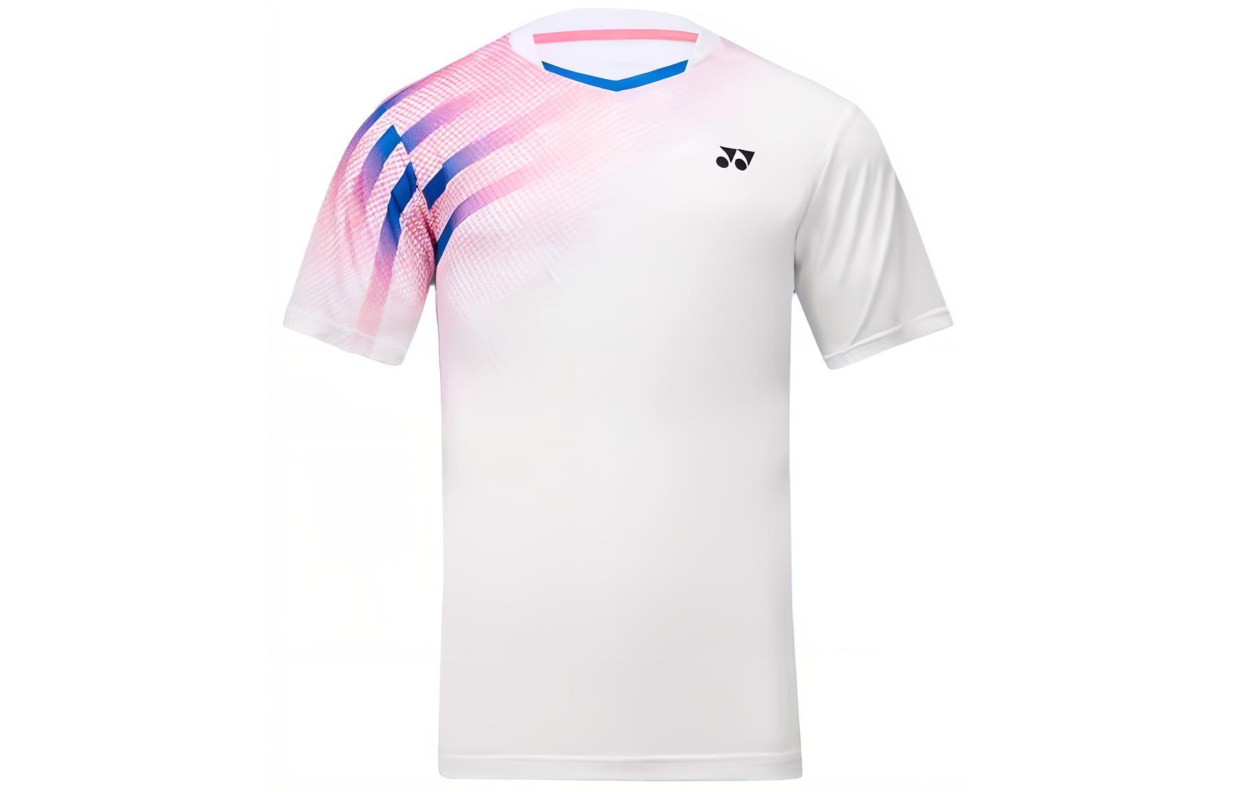 Yonex Two-Tone V-Neck Quick-Dry Badminton T-Shirt. YOBC3124CR