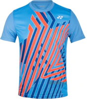 Yonex Unisex Badminton T-Shirt - Colorblock Striped Breathable Crew Neck 110527BCR Yonex Unisex Badminton T-Shirt - Colorblock Striped Breathable Crew Neck 110527BCR