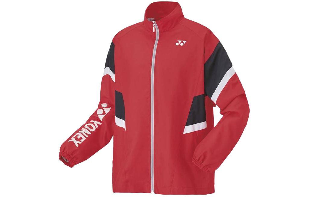 Yonex Unisex Color-Block Zip-Up Jacket Long Sleeve - Red 50128-496