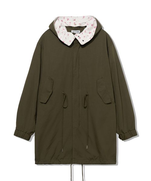 Details for Yoohee [ANEDIN X YUHEE] Flower Hoodie Fishtail Jacket - Khaki YHJPGC001KH
