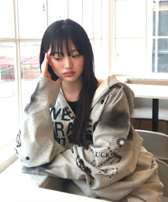 YOOHEE Lucky Sweet Graphic Zip-Up Hoodie - Melange Grey YHHZGA005MG Order YOOHEE Lucky Sweet Graphic Zip-Up Hoodie - Melange Grey YHHZGA005MG