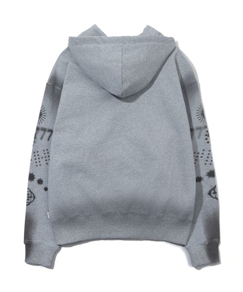 Purchase YOOHEE Lucky Sweet Graphic Zip-Up Hoodie - Melange Grey YHHZGA005MG