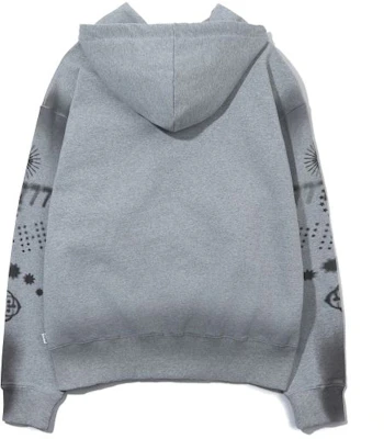 YOOHEE Lucky Sweet Graphic Zip-Up Hoodie - Melange Grey YHHZGA005MG Purchase YOOHEE Lucky Sweet Graphic Zip-Up Hoodie - Melange Grey YHHZGA005MG