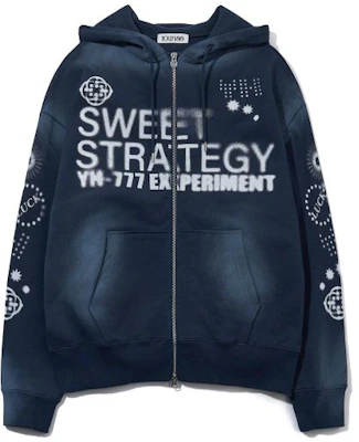 YOOHEE Lucky Sweet Graphic Zip-Up Hoodie - Navy YHHZGA005NA Lookbook YOOHEE Lucky Sweet Graphic Zip-Up Hoodie - Navy YHHZGA005NA