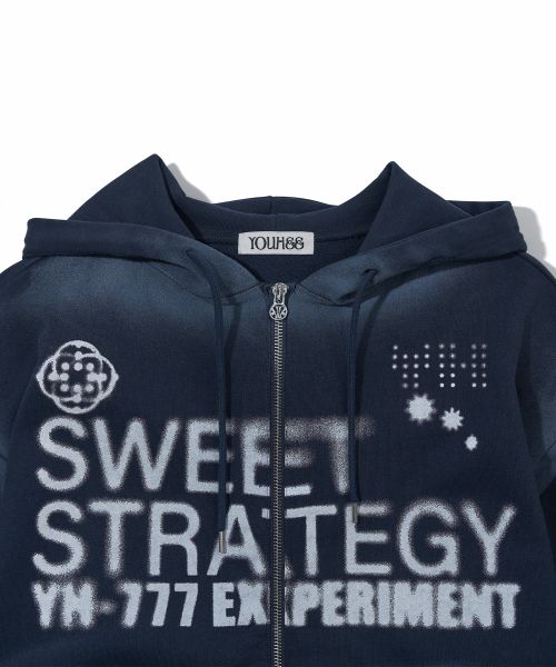Purchase YOOHEE Lucky Sweet Graphic Zip-Up Hoodie - Navy YHHZGA005NA