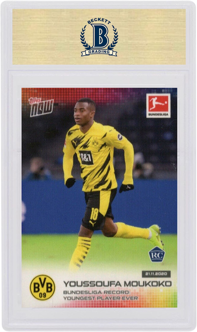 Order Youssoufa Moukoko 2020 Topps Now Rookie #45 Kartu Pemula