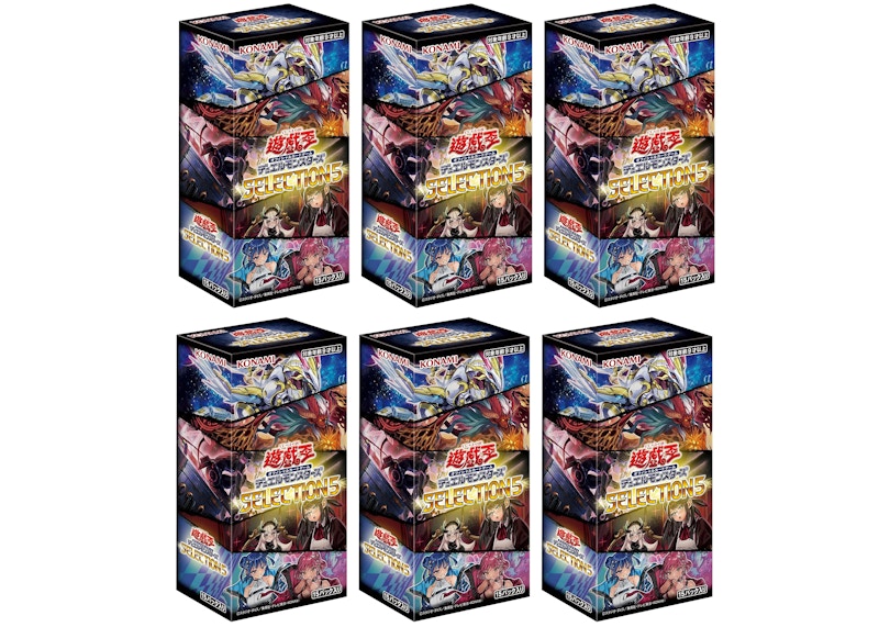 Yu-Gi-Oh! OCG Duel Monsters SELECTION 5 Box (Japanese) 6x Lot