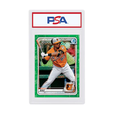 Yusniel Diaz 2020 Bowman Chrome X Green X-Fractor /31 #BCP-170