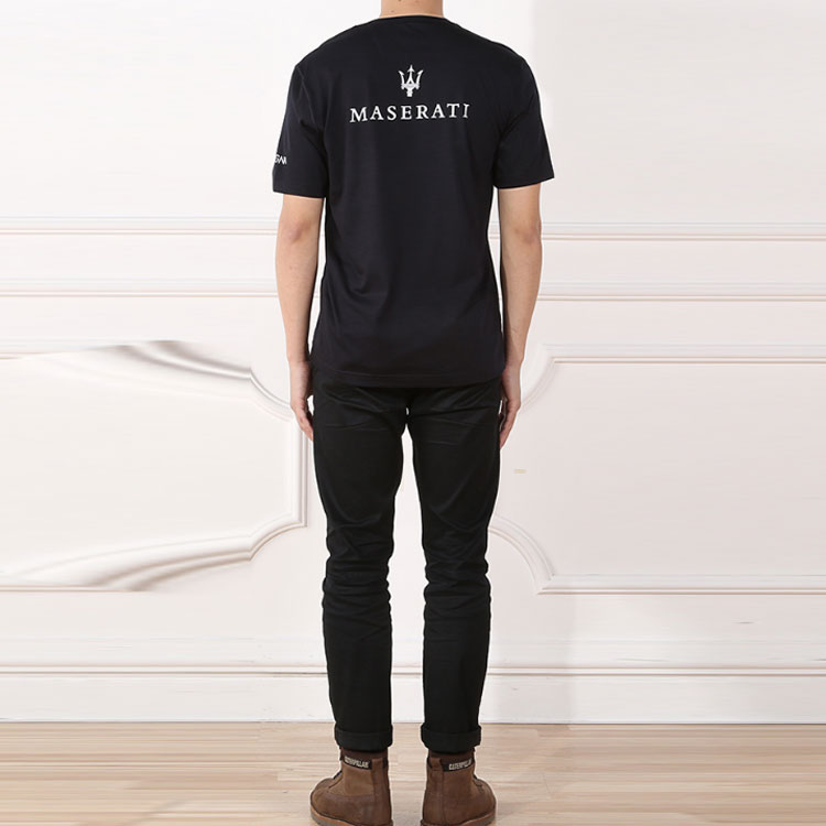 Shop Z Zegna 黑色圓領短袖T恤 VP390-ZZB650-B09