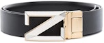 Order Z Zegna 黑色皮帶搭配時尚字母扣 - 3.5cm 寬。 LHAVOB029GZNER