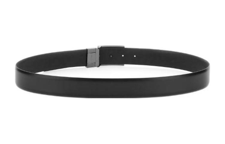 Shop Z Zegna 黑色皮帶搭配時尚字母扣 - 3.5cm 寬。 LHAVOB029GZNER