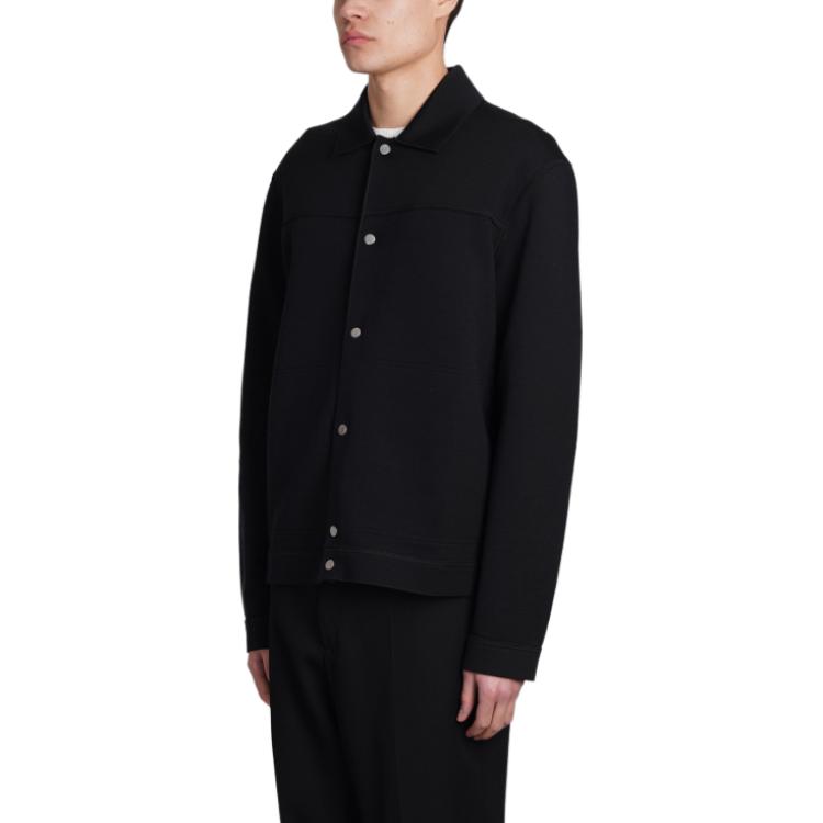 Shop Z Zegna 黑色單排扣長袖翻領西裝外套 UD564A7DC-T860-K09