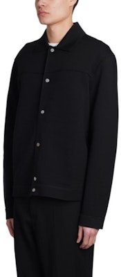 Z Zegna 黑色單排扣長袖翻領西裝外套 UD564A7DC-T860-K09 Shop Z Zegna 黑色單排扣長袖翻領西裝外套 UD564A7DC-T860-K09