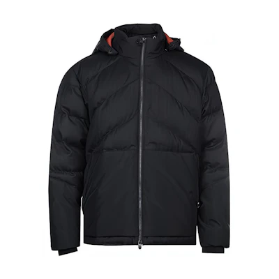 Z Zegna Black Solid Color Zip-Up Hooded Cotton Jacket VY056ZZ084-K09