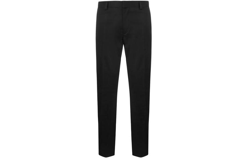 Order Z Zegna 黑色中腰直筒休閒長褲 E8I03-TR14-099