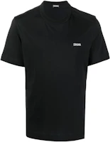 Order Z Zegna 刺繡標誌圓領短袖T恤 黑曜石黑色 UA360A-760K09