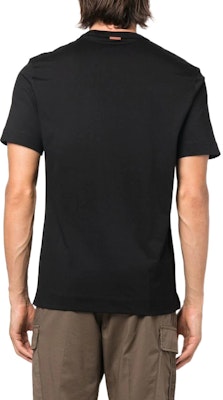 Z Zegna 刺繡標誌圓領短袖T恤 黑曜石黑色 UA360A-760K09 Shop Z Zegna 刺繡標誌圓領短袖T恤 黑曜石黑色 UA360A-760K09