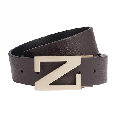 Z Zegna 皮帶 配有質感 Z 字釦 - 3.5cm 寬度. LHBOVB027OZCHN Lookbook Z Zegna 皮帶 配有質感 Z 字釦 - 3.5cm 寬度. LHBOVB027OZCHN