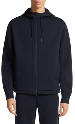 Z Zegna 海軍藍連帽純色拉鍊夾克 E8564ACT803B09 Lookbook Z Zegna 海軍藍連帽純色拉鍊夾克 E8564ACT803B09