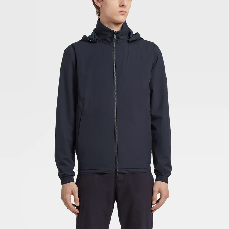 Purchase Z Zegna 海軍藍長袖連帽外套 休閒上衣 VV019-ZZ036-B09