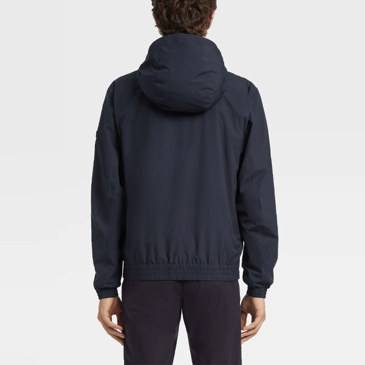 Details for Z Zegna 海軍藍長袖連帽外套 休閒上衣 VV019-ZZ036-B09