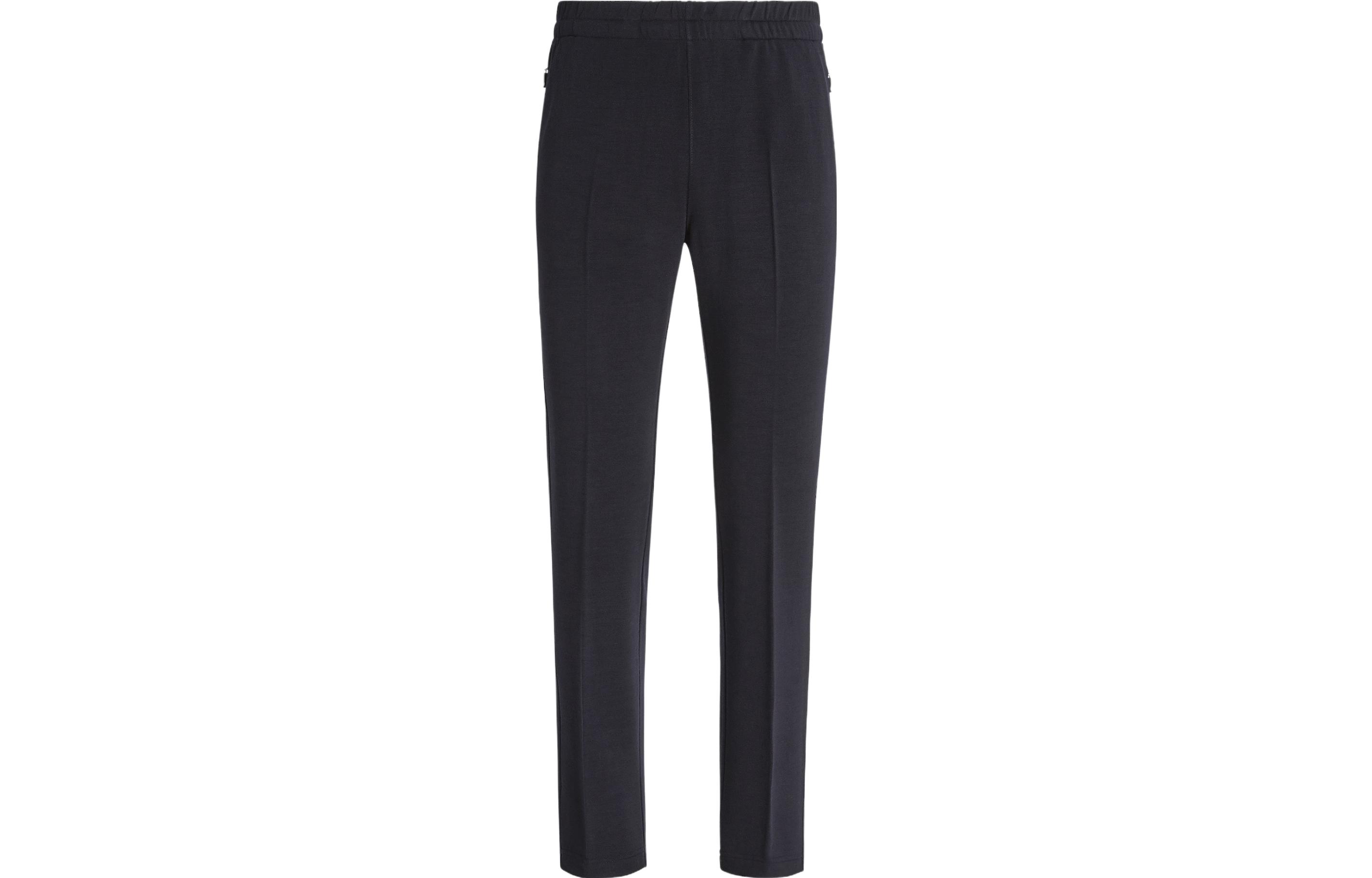 Z Zegna  Navy Blue Straight-Cut Elastic Casual Pants. E8475-P60-B09