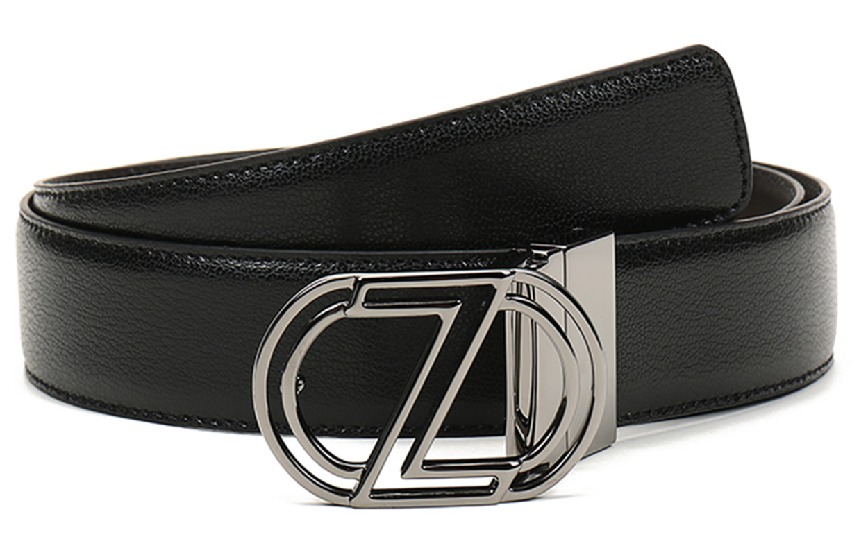 Order Z Zegna 雙面皮帶 黑/棕色 3.5公分寬 BMRA1B-J1107C-NTM