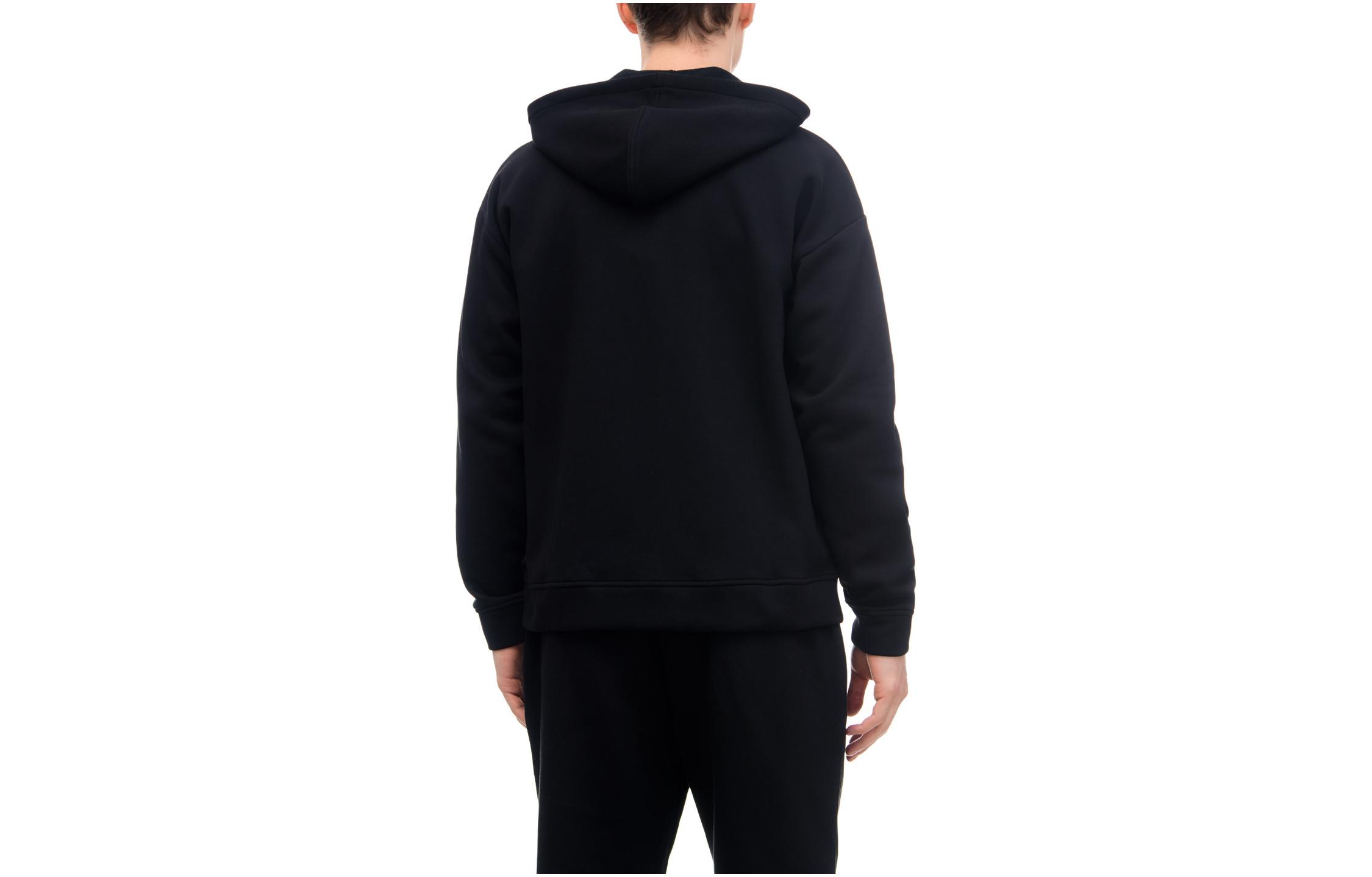 Lookbook Z Zegna 素色黑色拉鍊連帽外套。 N6MK01510001