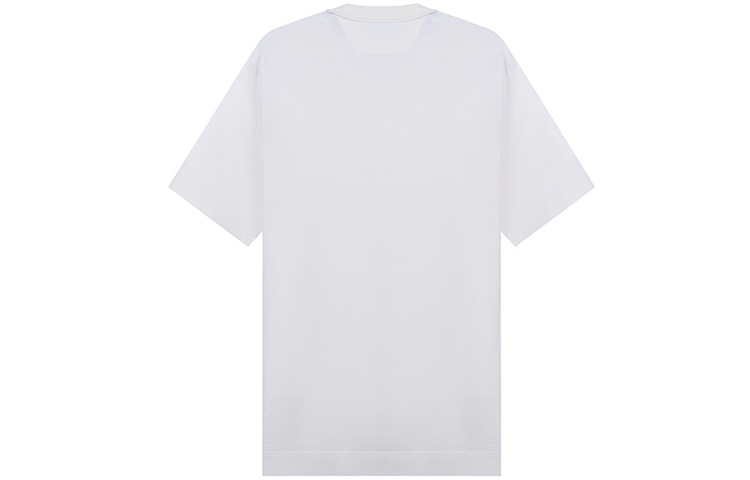 Lookbook Z Zegna 白色Logo短袖圓領T恤。 VW335-ZZ615-N01