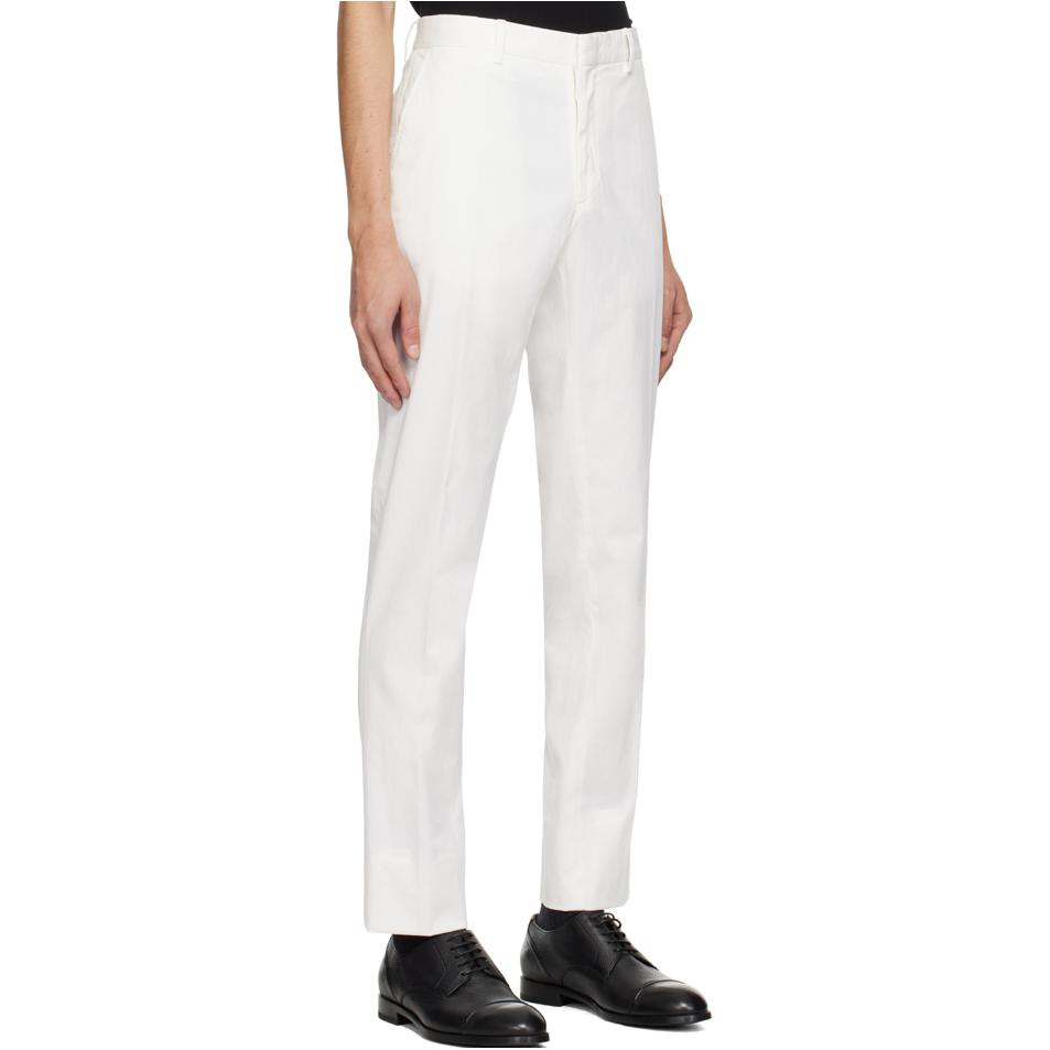 Details for Z Zegna 白色低腰直筒休閒長褲 UDI17A7TR00-N00