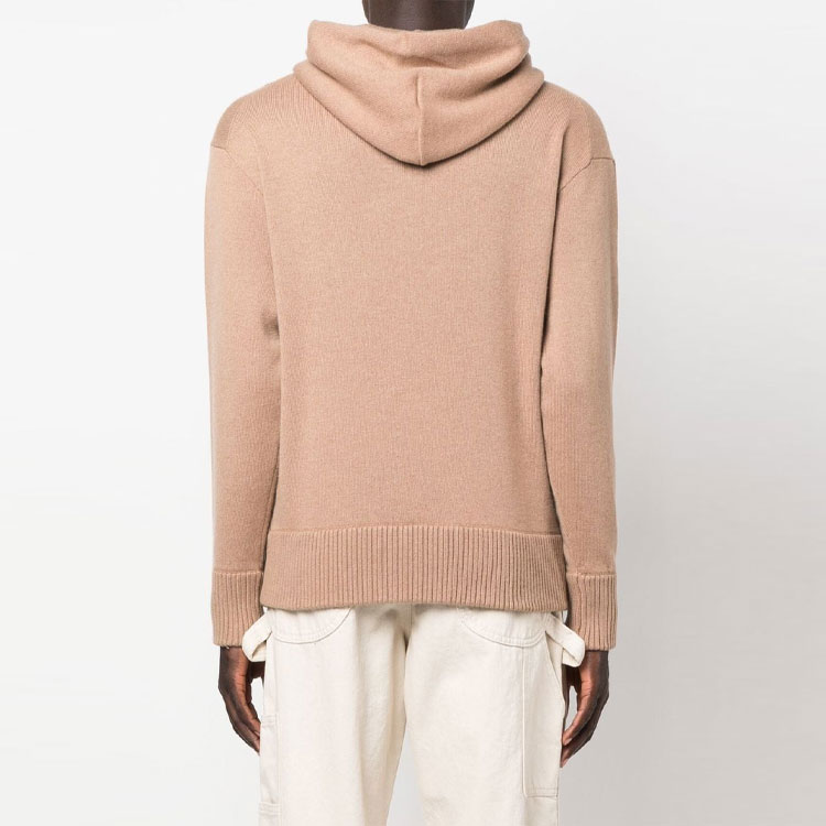 Shop Z Zegna 男士米色抽绳圆领罗纹休闲卫衣 176UAK81-M03