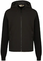 Z Zegna Black Casual Hooded Solid Zip-Up Hoodie Jacket VUC63-ZZ178-K09 Z Zegna Black Casual Hooded Solid Zip-Up Hoodie Jacket VUC63-ZZ178-K09