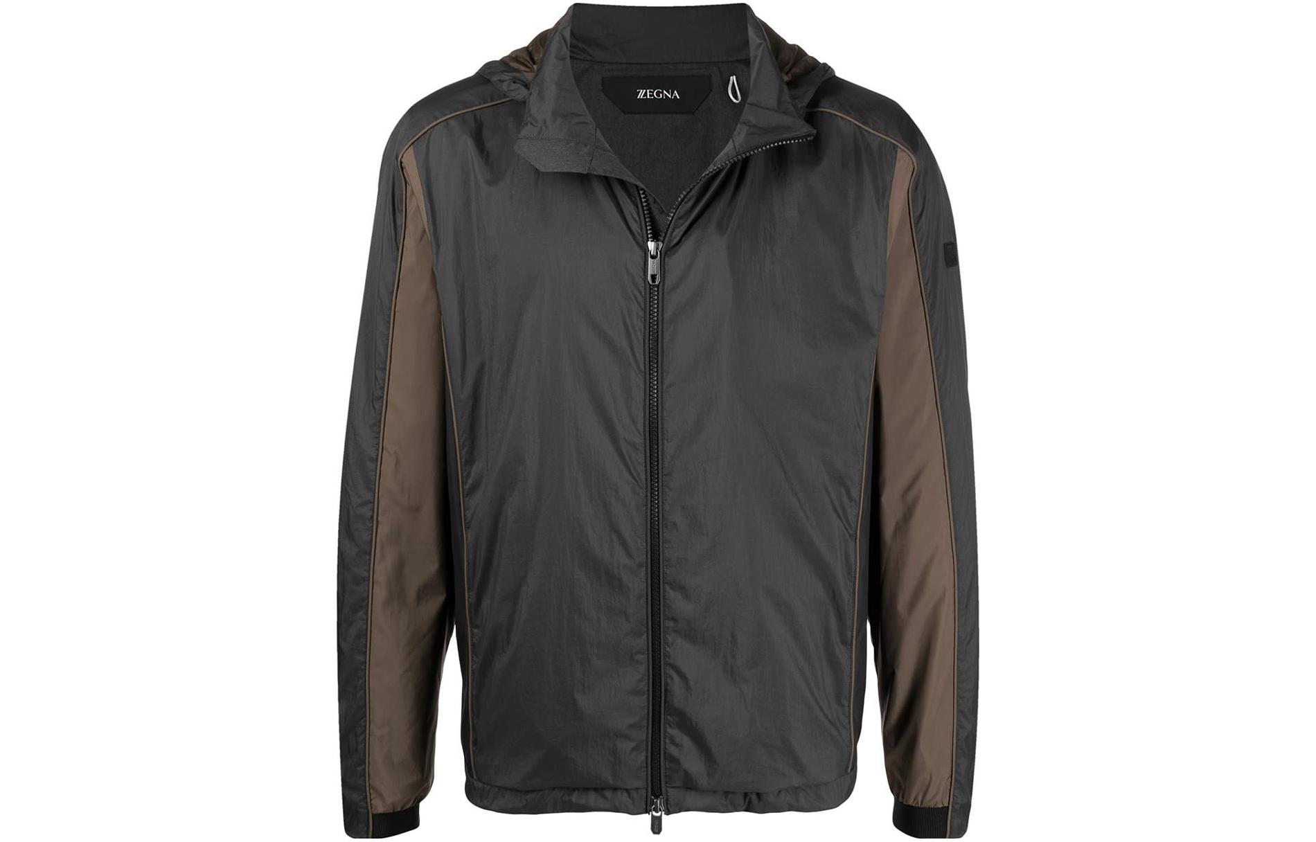 Z Zegna Black Casual Zip-Up Long Sleeve Jacket VW030-ZZT080-121