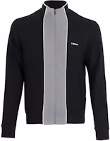 Z Zegna Black Full-Zip Colorblock Stand Collar Sweatshirt VS451-ZZ814-K09 Z Zegna Black Full-Zip Colorblock Stand Collar Sweatshirt VS451-ZZ814-K09
