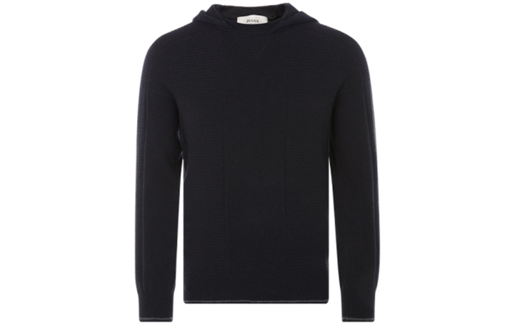 Z Zegna Black Pullover Long-Sleeve Hoodie VVH21-ZZ478-B09