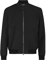 Z Zegna Black Solid Color Zip-Up Bomber Jacket for Men 924727-1XB-TG0 Z Zegna Black Solid Color Zip-Up Bomber Jacket for Men 924727-1XB-TG0