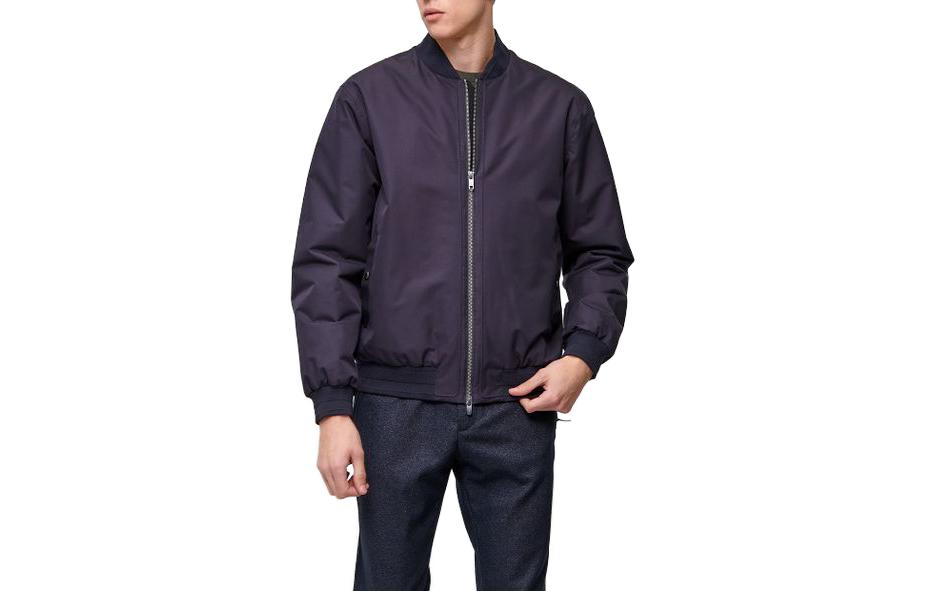 Z Zegna Black V-Neck Zip-Up Long Sleeve Jacket VV031-ZZ026-B09