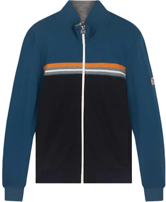 Z Zegna 拼色條紋立領夾克 藍色 VT475-ZZT889-764 Buy Z Zegna 拼色條紋立領夾克 藍色 VT475-ZZT889-764