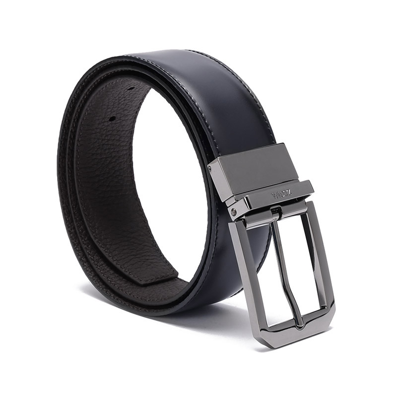 Lookbook Z Zegna Ermenegildo SS23 雙面皮帶 3.5cm 海軍藍/棕色 LHAVG-B011RZ-TBT