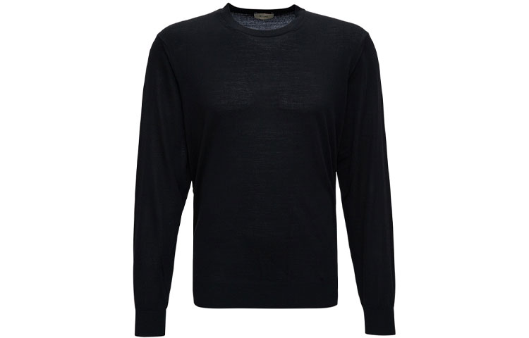 Z Zegna FW21  Black Wool Knit Pullover Sweater VYM96-ZZ110-K09