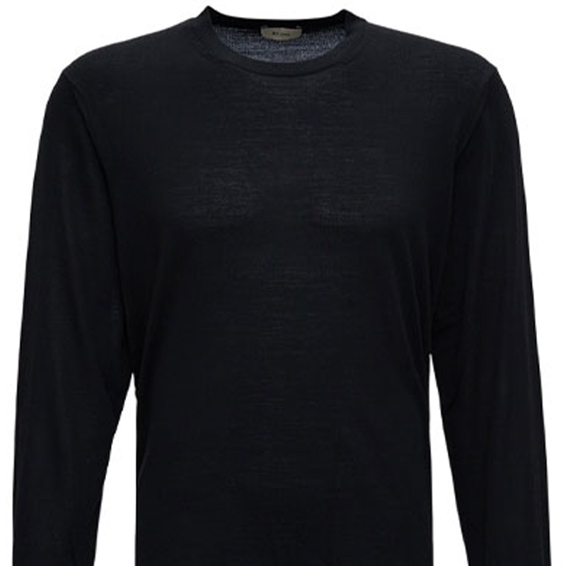 Sizing Z Zegna FW21 黑色羊毛針織套頭毛衣 VYM96-ZZ110-K09